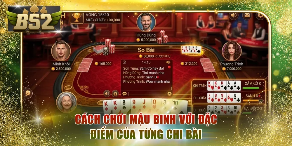 Cách chơi Mậu Binh với đặc điểm của từng chi bài