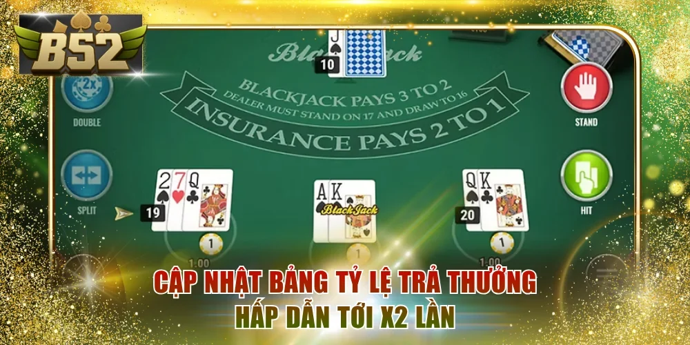 Cập nhật bảng tỷ lệ trả thưởng hấp dẫn tới x2 lần
