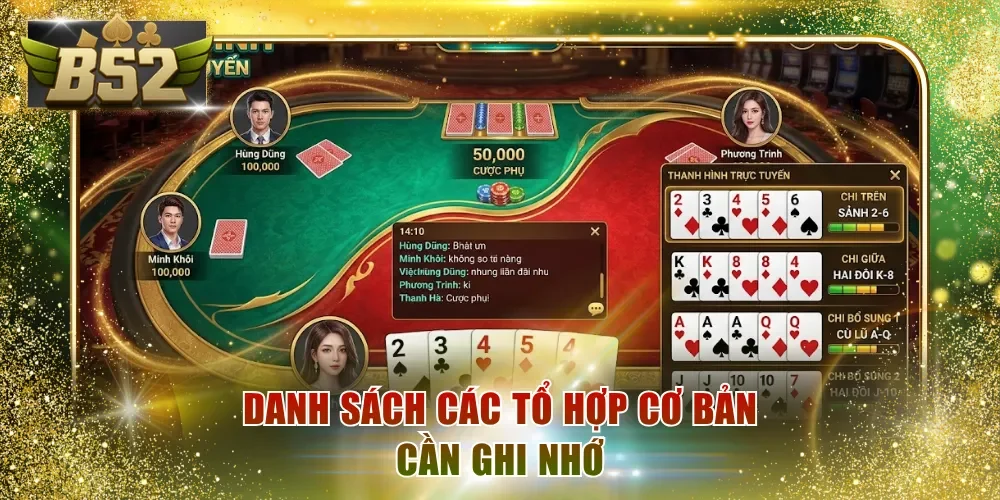Danh sách các tổ hợp cơ bản cần ghi nhớ